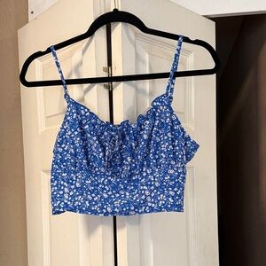 SHEIN Blue Floral Camisole Top